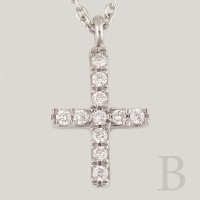 Κολιέ σταυρός Κ18